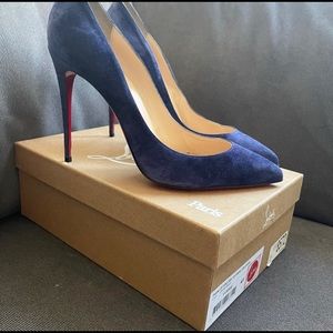Christian Louboutin China Blue Suede Pigalle Follies (Size 41)